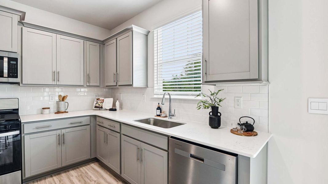 Furnished interior in a model home at Twinleaf Meadows in Monroe (Image 6).