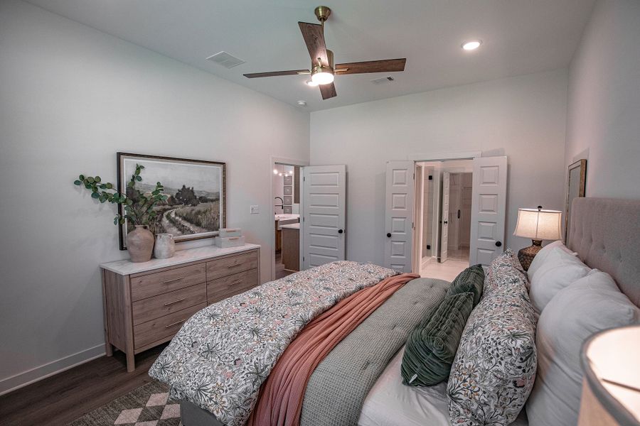 Furnished interior in a model home at Amherst in Cordova (Image 48).