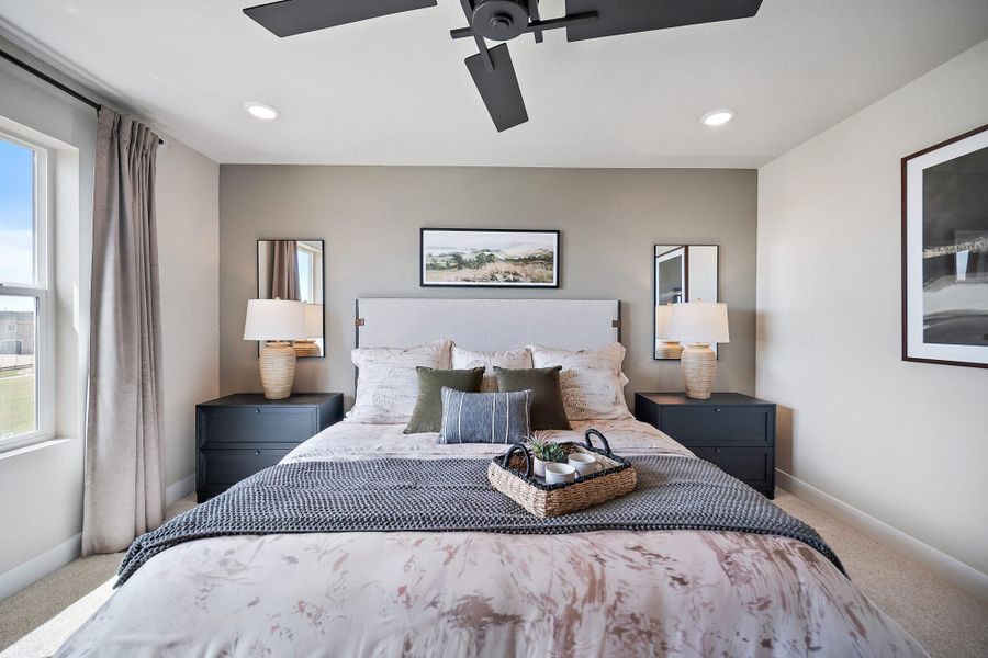 Furnished interior in a model home at Trails at Aspen Ridge-3 in Colorado Springs (Image 49). Furnished interior in a model home at Trails at Aspen Ridge-3 in Colorado Springs (Image 49).