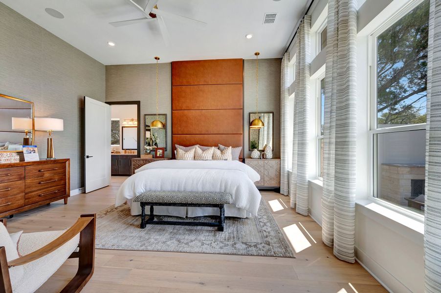 Furnished interior in a model home at Kissing Tree – Vista Series in San Marcos (Image 9). Furnished interior in a model home at Kissing Tree – Vista Series in San Marcos (Image 9).
