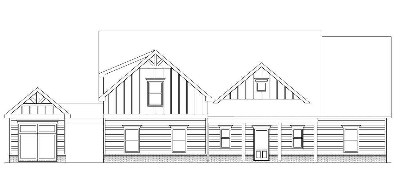 Architectural rendering of home exteriors planned for Rockwell Farms in Winder, GA (Image 11).