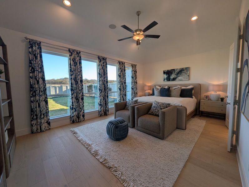 Furnished interior in a model home at Landmark in Denton (Image 24).