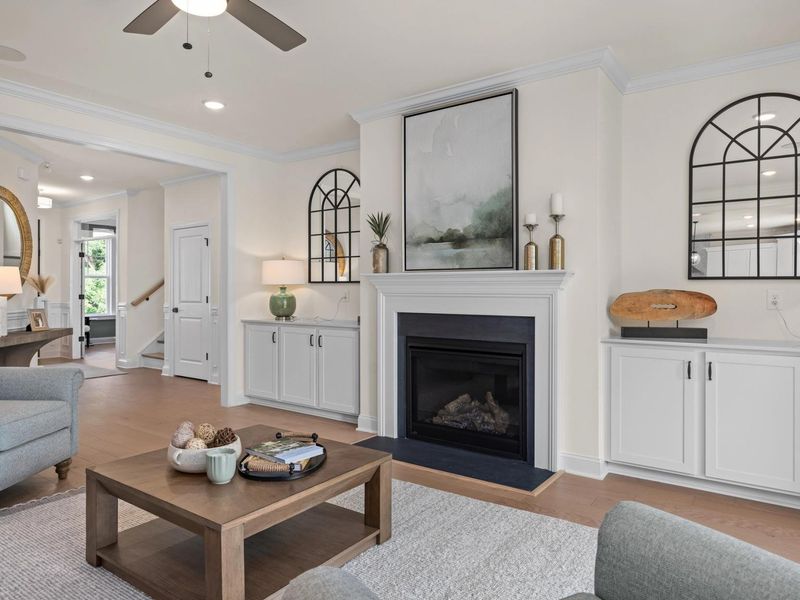 Furnished interior in a model home at Ashland in New Hill (Image 13). Furnished interior in a model home at Ashland in New Hill (Image 13).