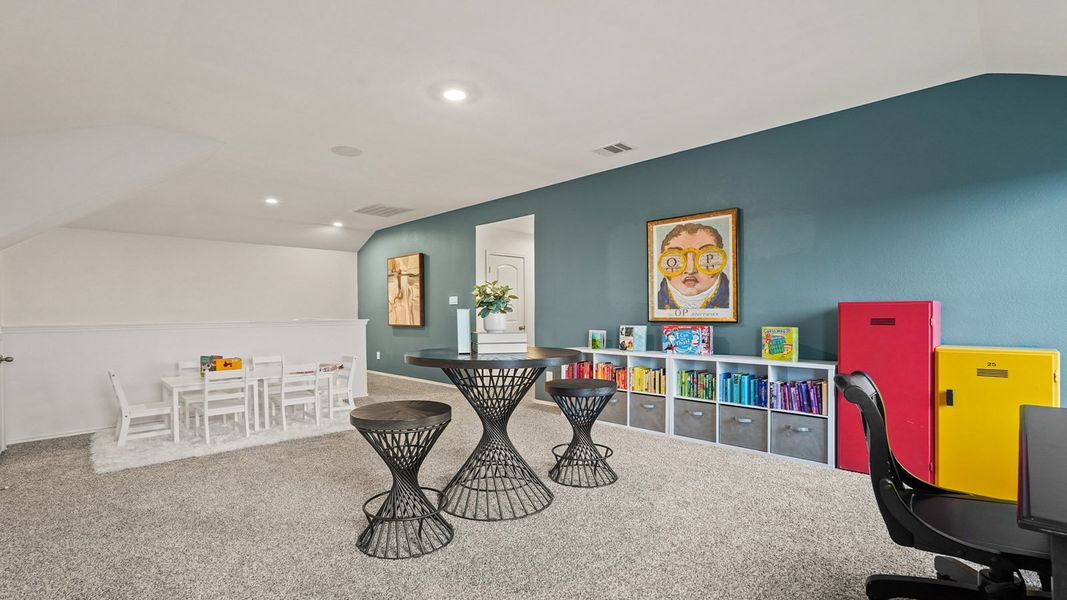 Furnished interior in a model home at Newport Pointe in Crosby (Image 25).