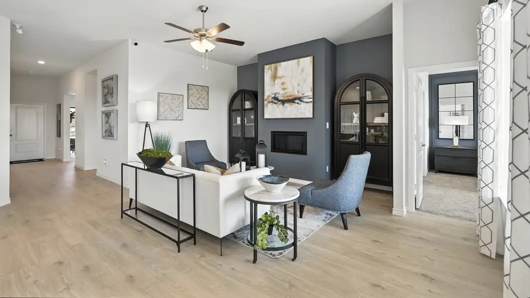 Furnished interior in a model home at Morning Ridge in Princeton (Image 4).