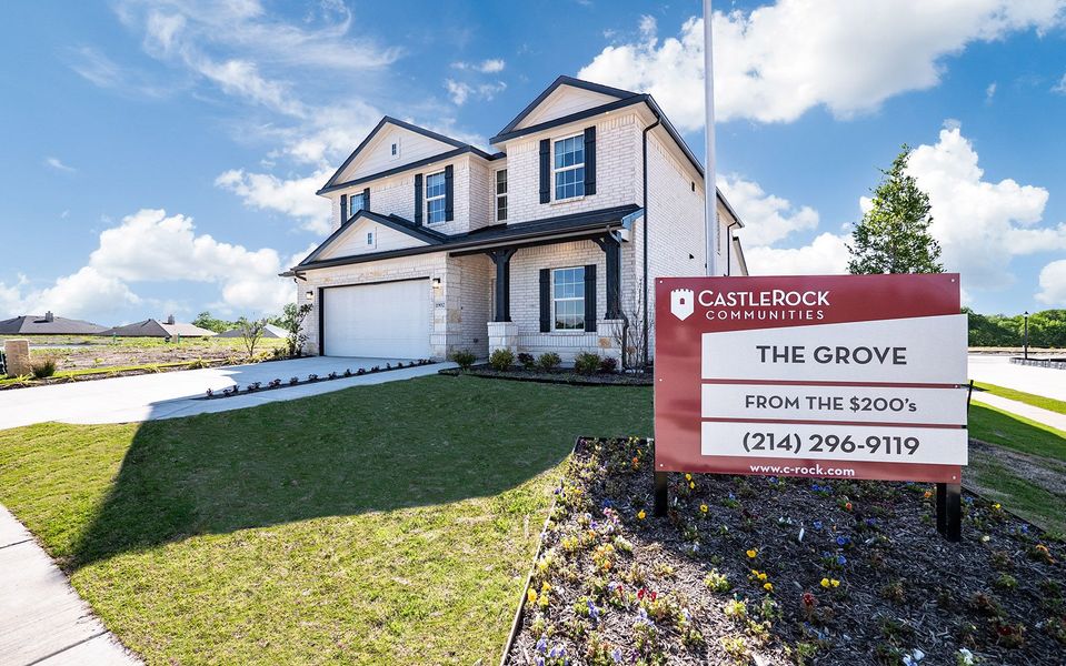Front exterior of a home in the The Grove community, located in Sherman, TX (Image 9).