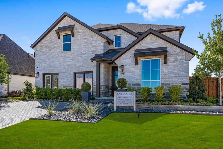 Front exterior of a home in the Sweetgrass 50s community, located in Haslet, TX (Image 2).