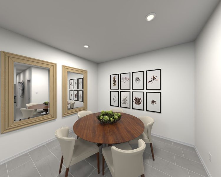 Dining room in the Everett floorplan