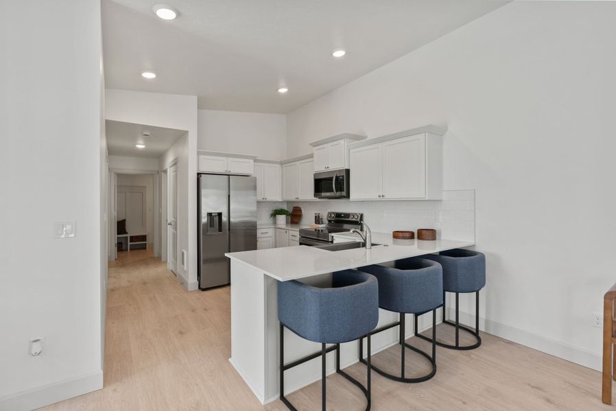 Furnished interior in a model home at Feather Ridge in Redmond (Image 38). Furnished interior in a model home at Feather Ridge in Redmond (Image 38).