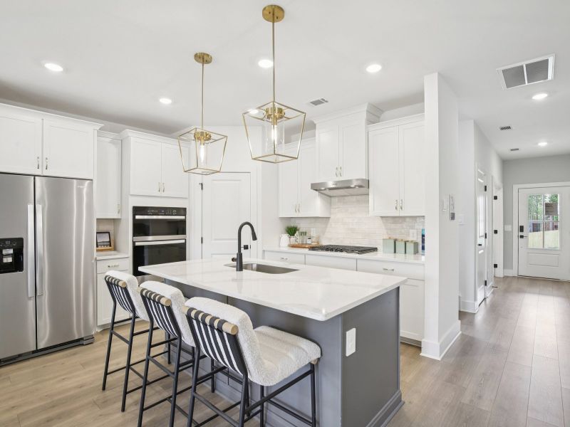 Furnished interior in a model home at Mansker Farms - Bronze Series in Hendersonville (Image 7).