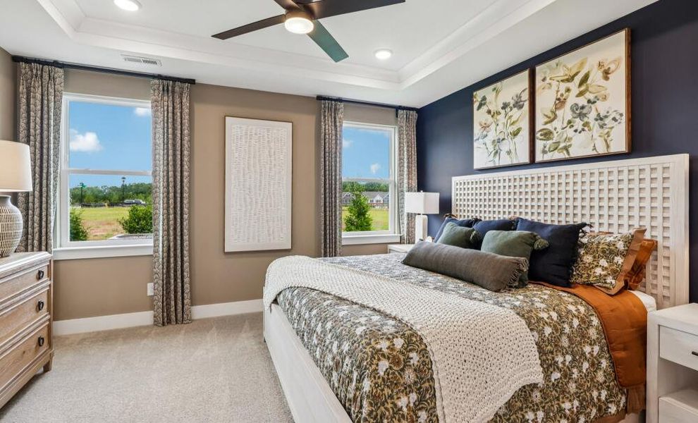 Furnished interior in a model home at Bellevue Townhomes in Greenville (Image 16).