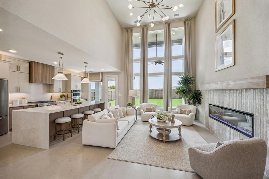Furnished interior in a model home at The Trails - 50' in New Caney (Image 6). Furnished interior in a model home at The Trails - 50' in New Caney (Image 6).