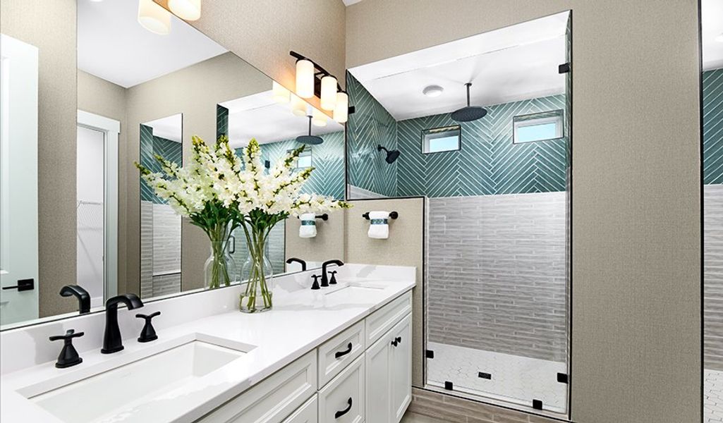 Furnished interior in a model home at The Ridge at Carter's Station in Columbia (Image 5).