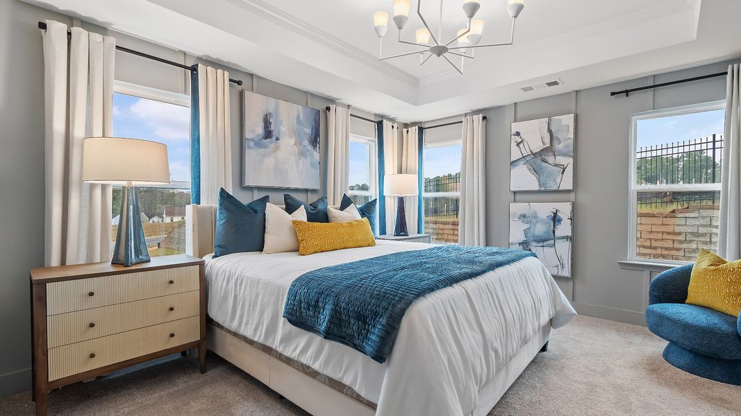 Furnished interior in a model home at Auburn Ridge in Riverdale (Image 13).