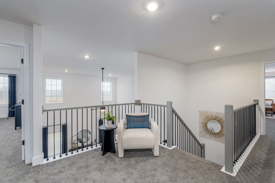 Furnished interior in a model home at Kerns Ridge in Salisbury (Image 19). Furnished interior in a model home at Kerns Ridge in Salisbury (Image 19).