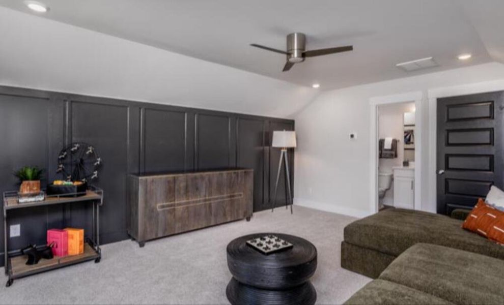 Furnished interior in a model home at Black Forest Pointe in Benson (Image 28).