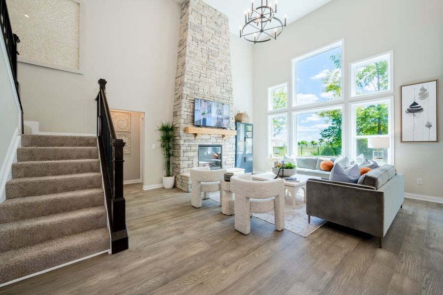 Furnished interior in a model home at Breakfast Point East in Panama City Beach (Image 58).