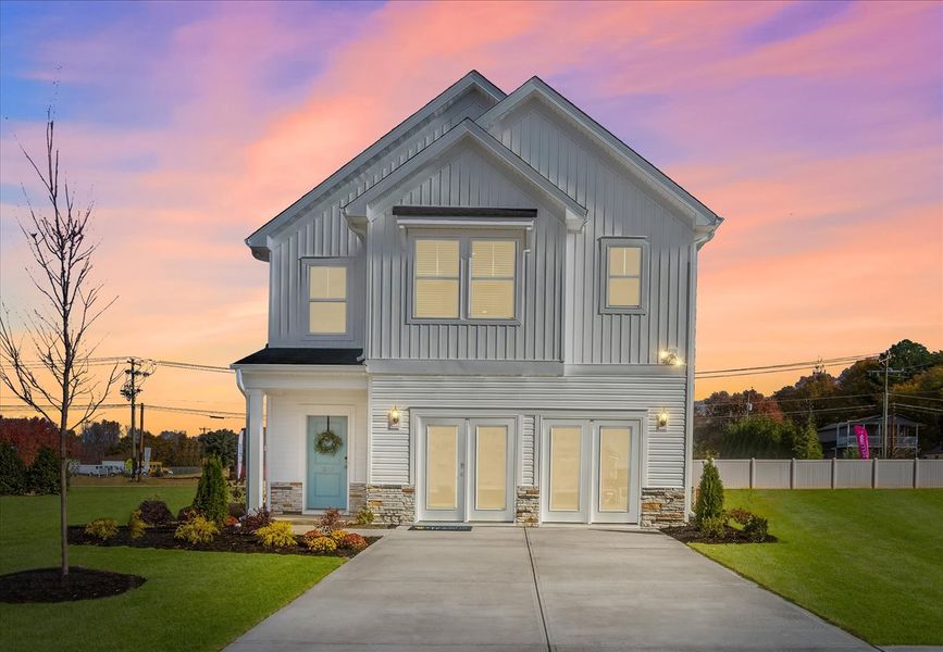 Front exterior of a home in the Halton Oaks community, located in Spartanburg, SC (Image 2). Front exterior of a home in the Halton Oaks community, located in Spartanburg, SC (Image 2).