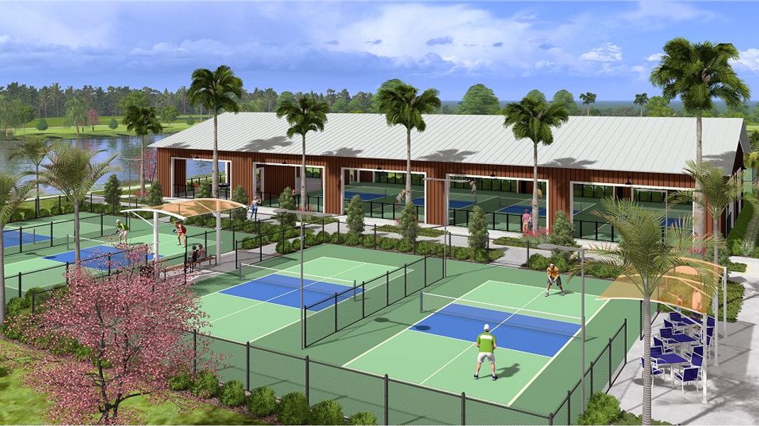 Tuckers Cove Amenity Sport Court Pickleball Pavilion