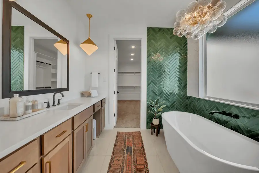 Furnished interior in a model home at Daniels Mountain in Georgetown (Image 6).