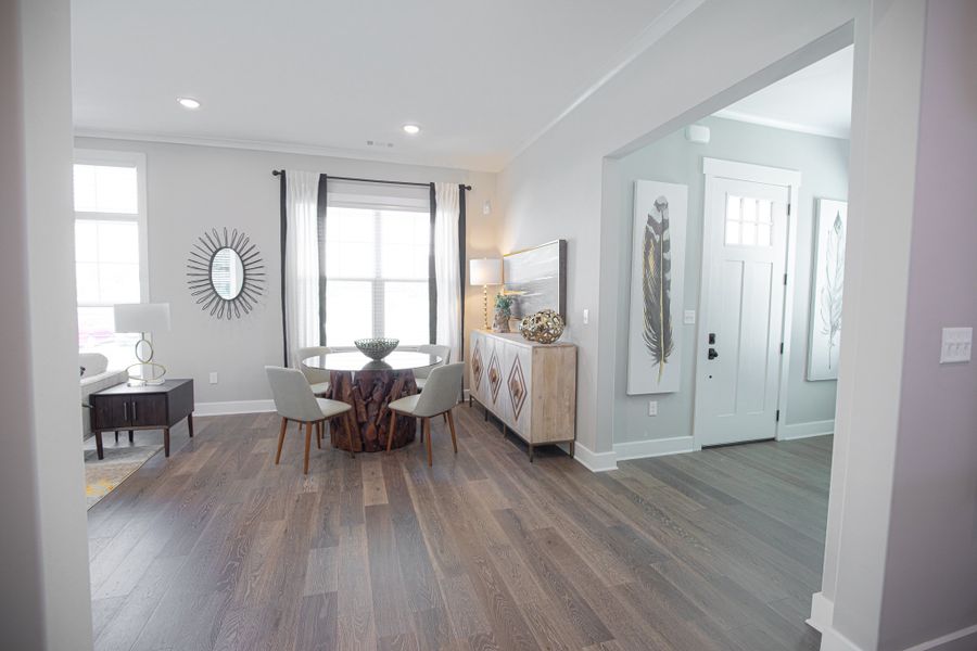 Furnished interior in a model home at Myers Park in Arlington (Image 27).