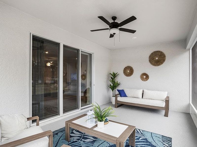 New homes in Marion Oaks even include desirable outdoor living space - Aubrey home plan