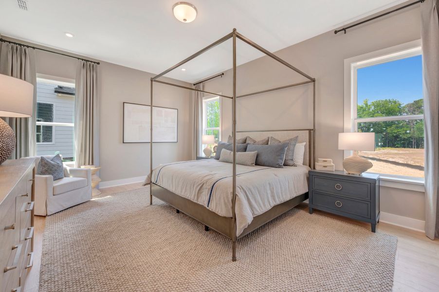 Furnished interior in a model home at Friendship Village in Apex (Image 8).
