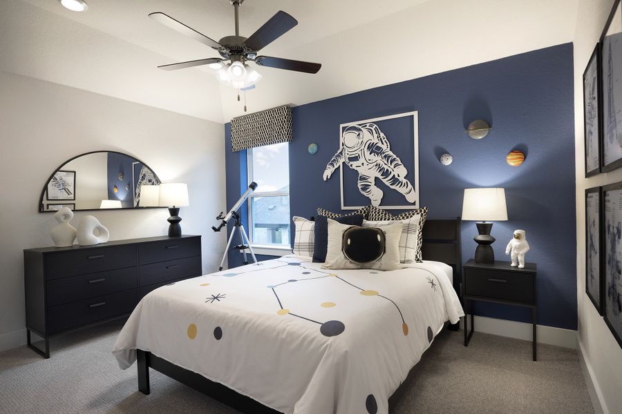 Furnished interior in a model home at Venado Crossing in Cibolo (Image 12).