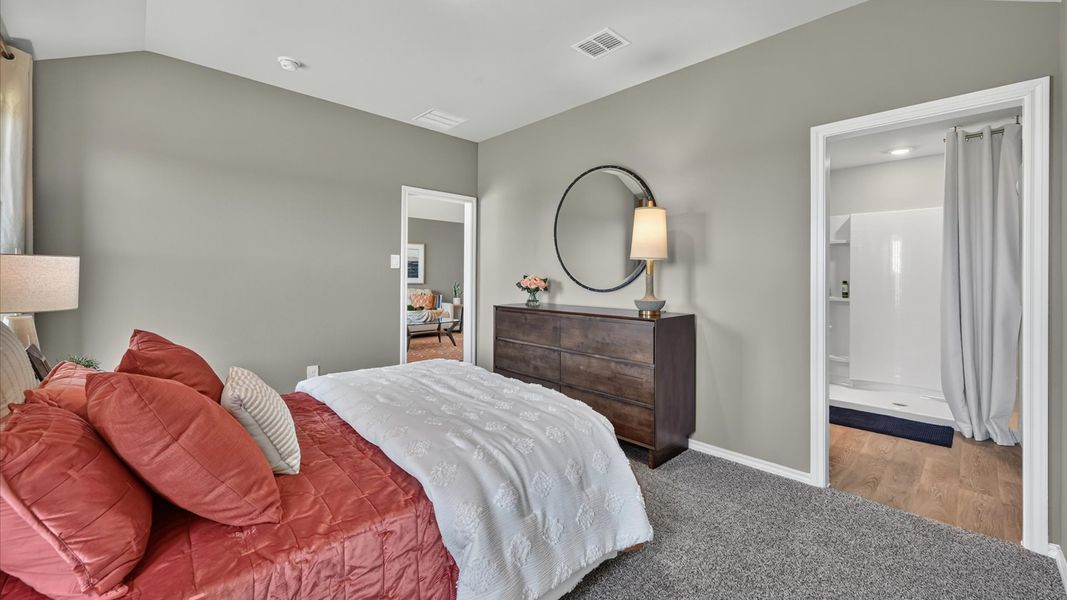 Furnished interior in a model home at The Hills at Reunion in Newark (Image 47).