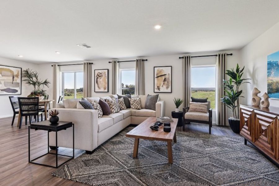 A living room with a couch and a coffee table.