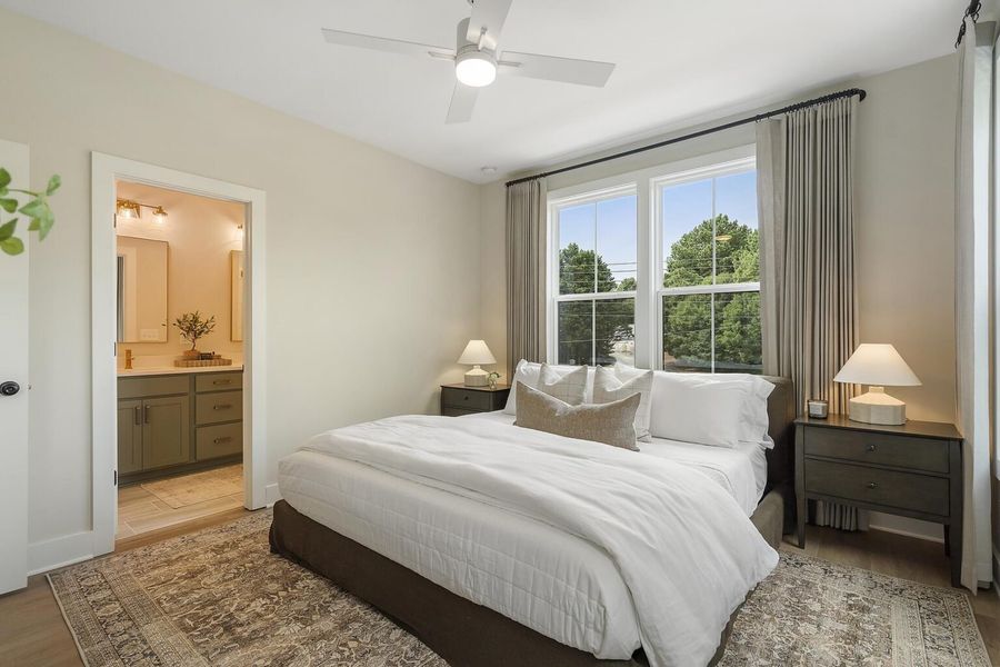 Furnished interior in a model home at BelleWether in Chattanooga (Image 19).