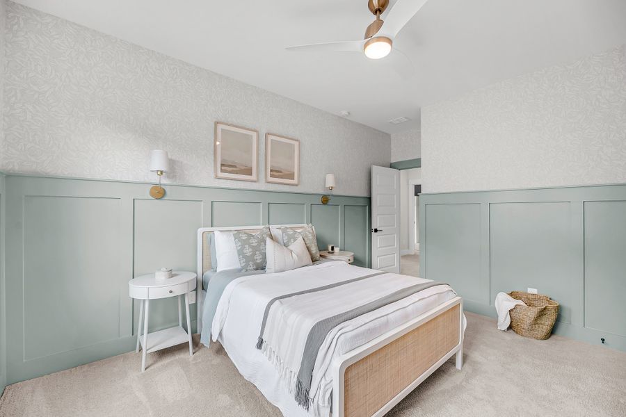 Furnished interior in a model home at Indigo Place in North Charleston (Image 15).