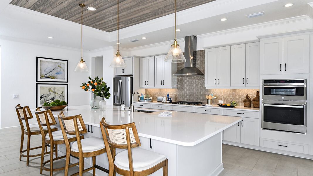 Furnished interior in a model home at Avelina in Venice (Image 11).