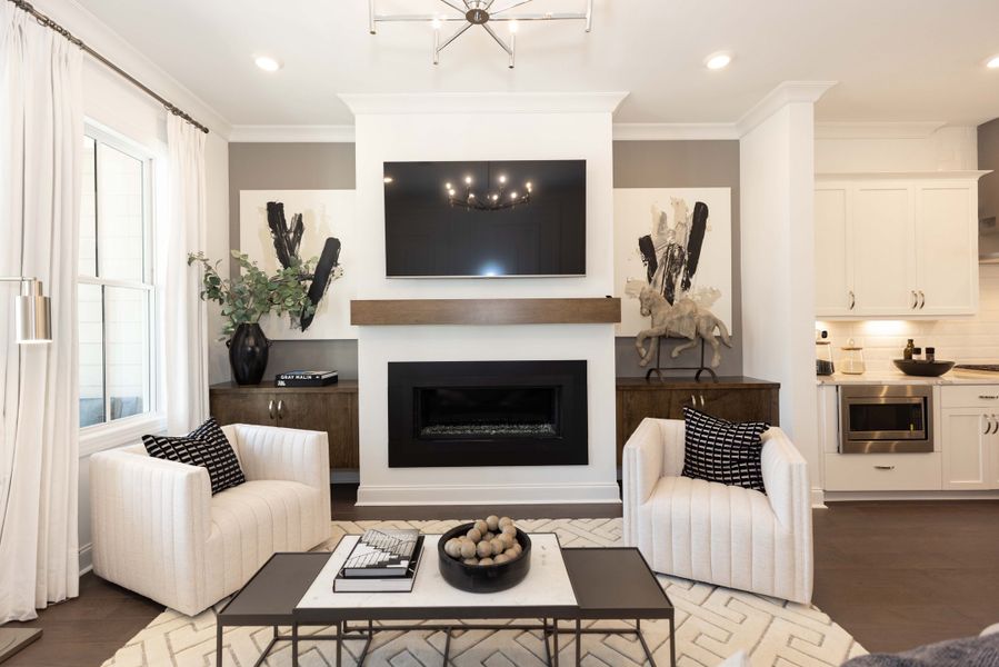 The Baldwin Model Home - Living Room The Baldwin Model Home - Living Room