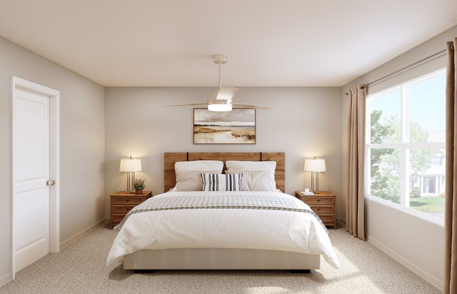 Furnished interior in a model home at Ashley Laurel Oaks in Jacksonville (Image 4). Furnished interior in a model home at Ashley Laurel Oaks in Jacksonville (Image 4).