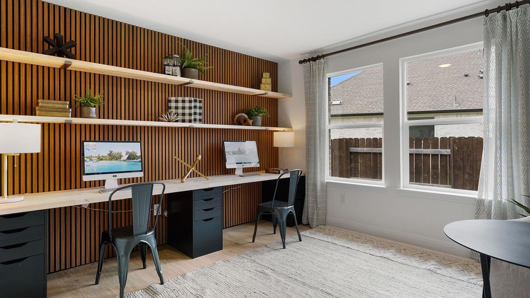 Furnished interior in a model home at Riverview in Georgetown (Image 37).