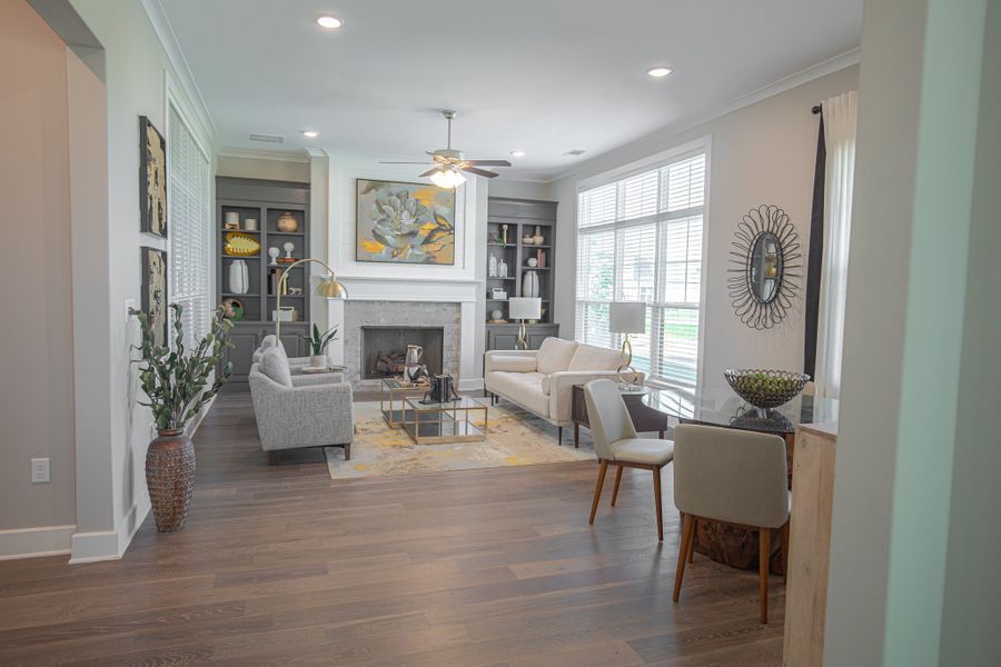 Furnished interior in a model home at Myers Park in Arlington (Image 34).