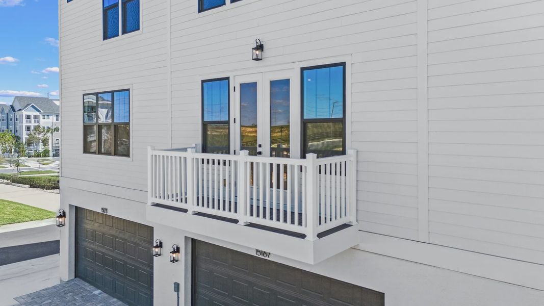 ​Parkview at Hamlin by DRB Homes offers 3-story townhomes with spacious balconies—ideal for enjoying scenic views