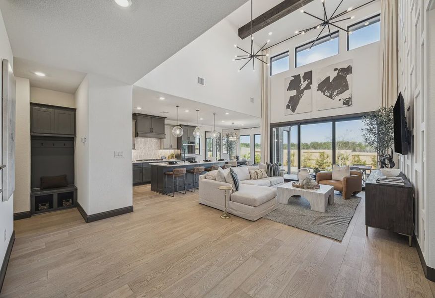 Plan 4069 Model Great Room - 2 of 12