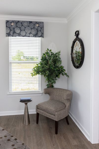 Furnished interior in a model home at The Gables in Moyock (Image 8).