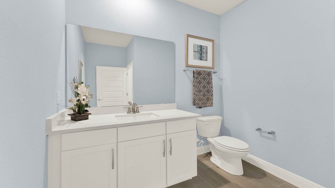 Furnished interior in a model home at Waterleigh in Winter Garden (Image 42).