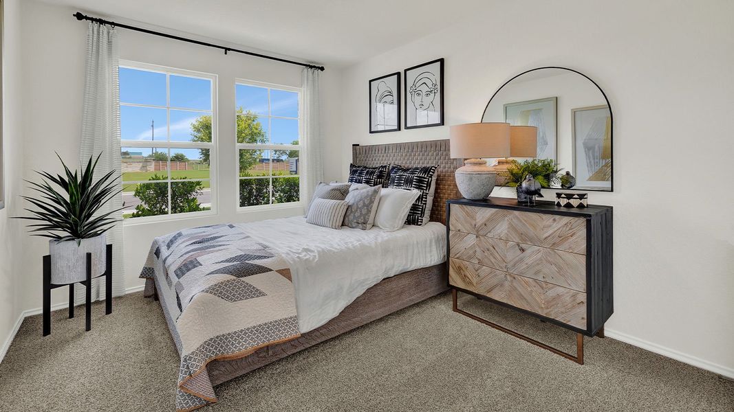 Furnished interior in a model home at Arroyo Ranch in Seguin (Image 8).