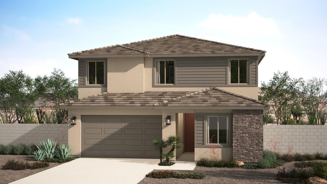 Desert Prairie Elevation | Sorrento | Valencia at Citrus Park | New Homes in Goodyear, AZ | Landsea Homes