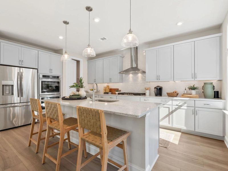 Furnished interior in a model home at Melody Lakeside Estates in Buford (Image 14).