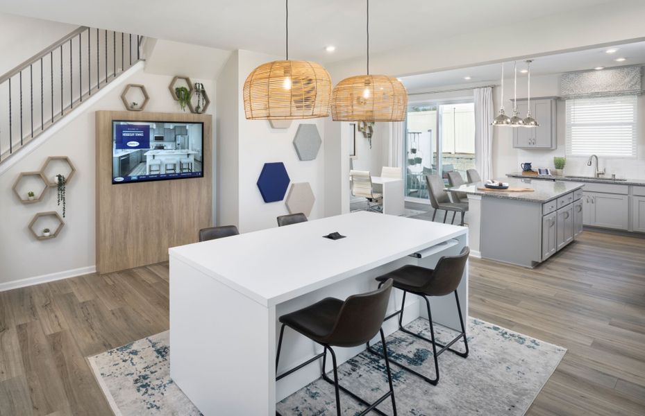 Furnished interior in a model home at Hedgecliff Townes in Kannapolis (Image 6).