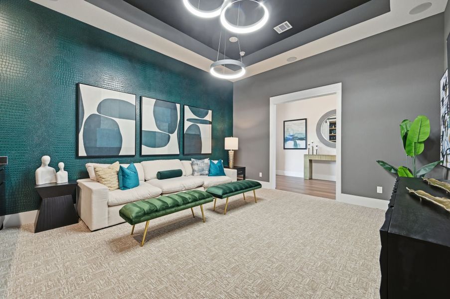 Furnished interior in a model home at Feathergrass in Florence (Image 14). Furnished interior in a model home at Feathergrass in Florence (Image 14).