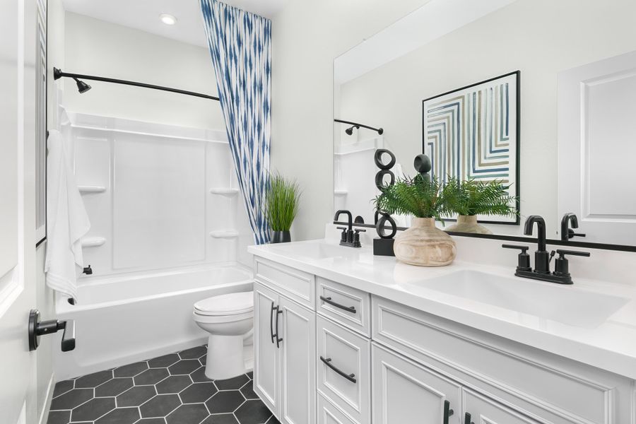 Furnished interior in a model home at Bethany Grove in Glendale (Image 17).