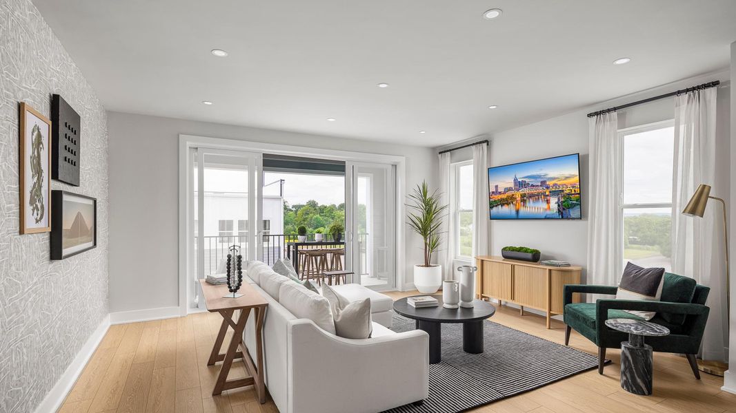 Great rooms with connectivity to outdoor space