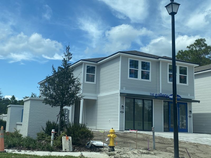 A modern two-story home with sleek siding in Egret Creek by Mattamy Homes, Jacksonville, FL.