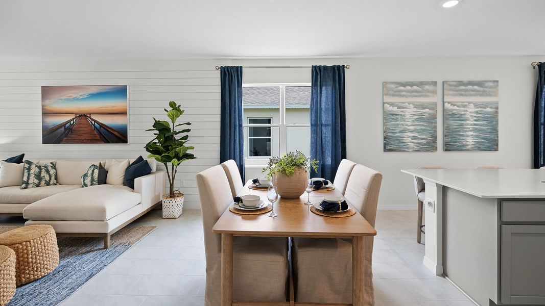 Furnished interior in a model home at Hamilton Bluff in Haines City (Image 4).